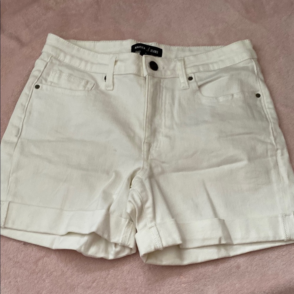 Marc Jacobs White Jean Shorts Relaxed Fit